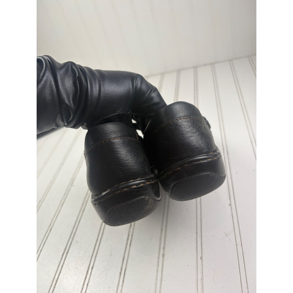 Born Vintage Y2K Black Leather Mary Jane Office Flats Women's Size 8 - Picture 10 of 10